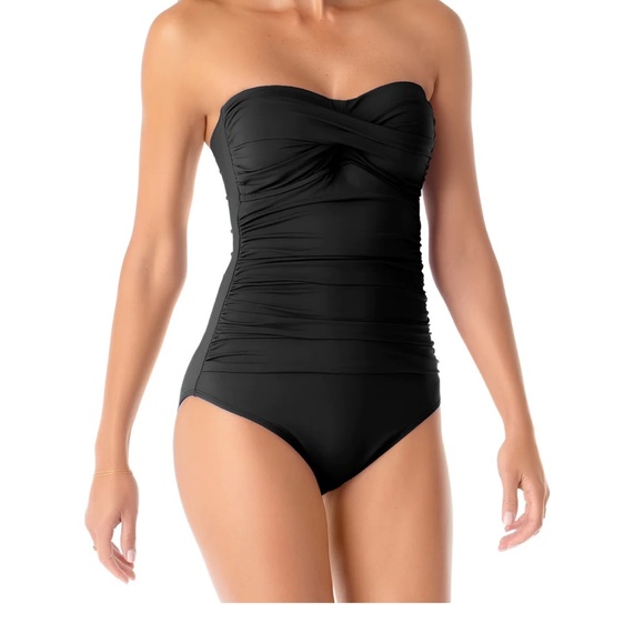 Anne Cole Other - Anne Cole bathing suit black strapless
